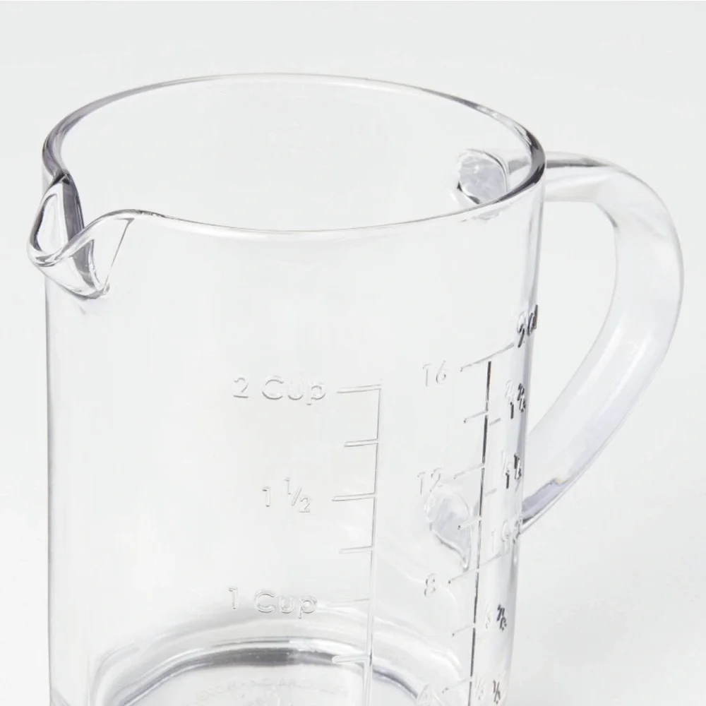 Hearth & Hand Magnolia 16oz (2cup) Embossed Glass Measuring Cup - Picture 10 of 10